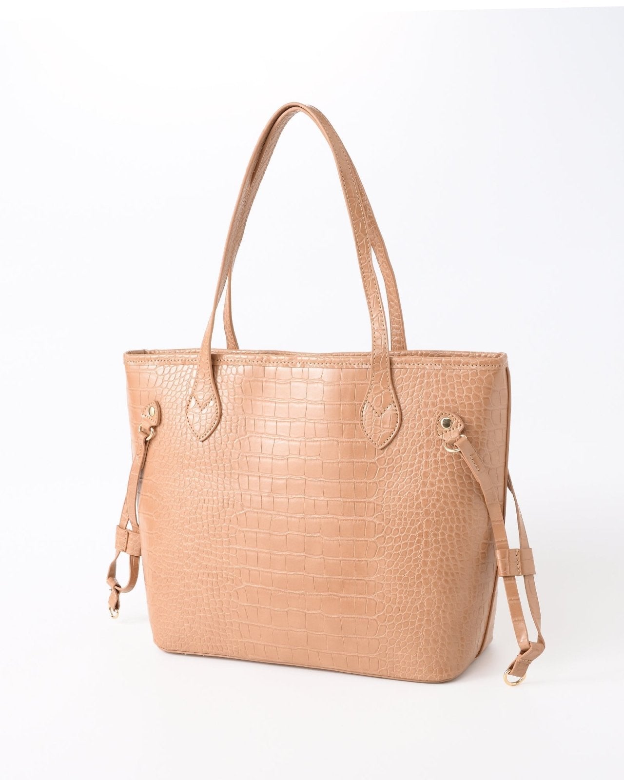 Camel croco handtas - Nouka