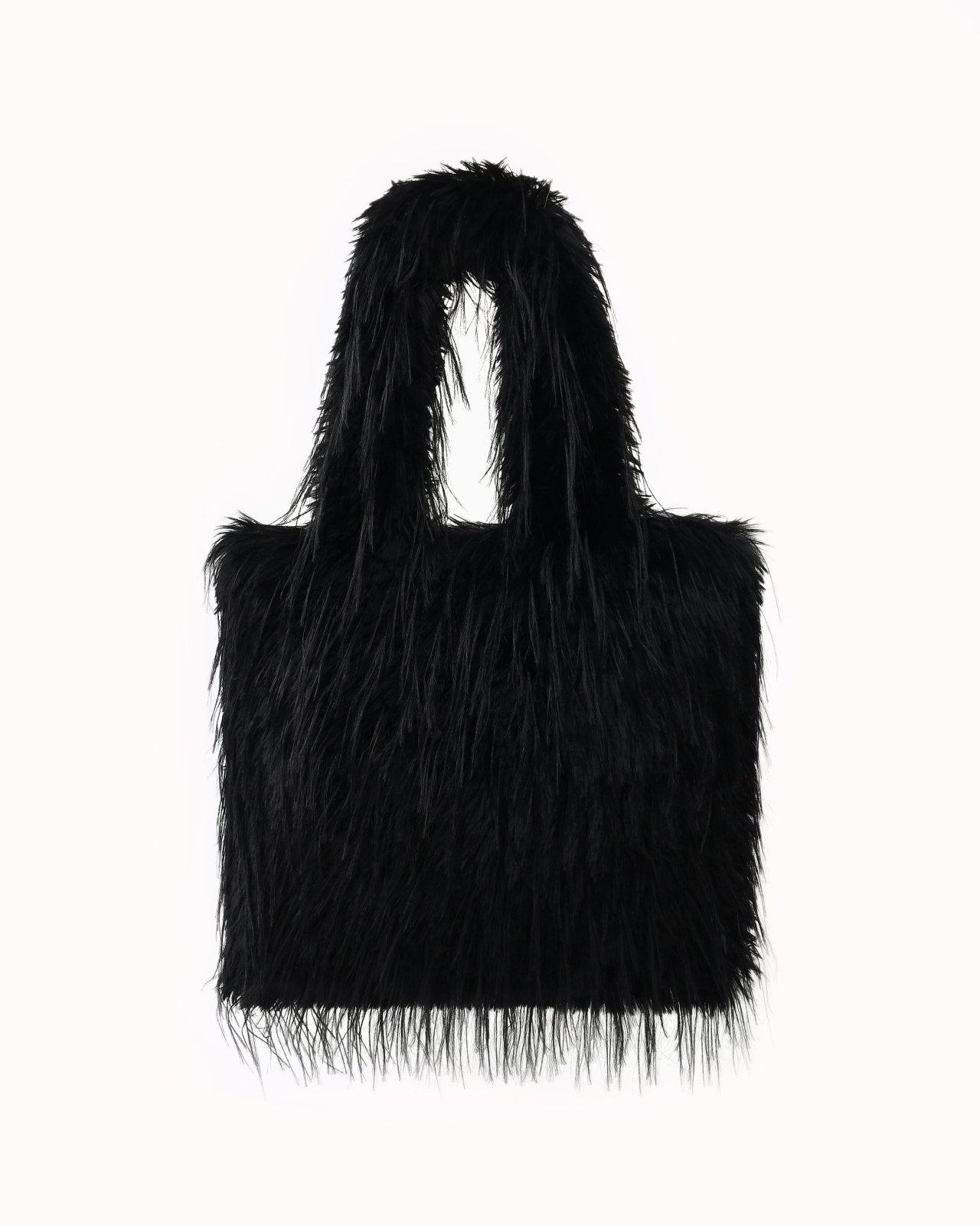 Fluffy shopper zwart - Nouka