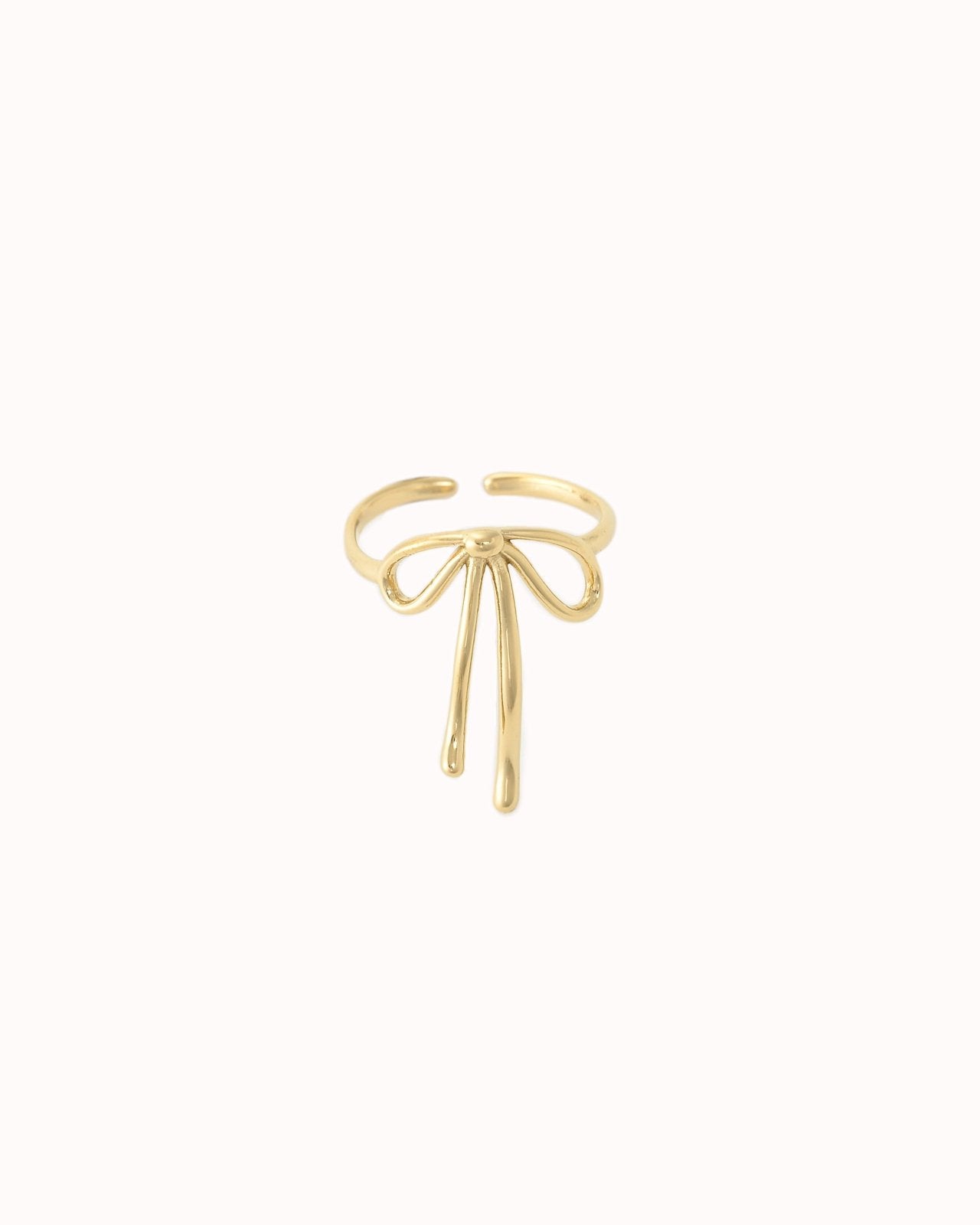 Goudkleurige ring met strik - Nouka