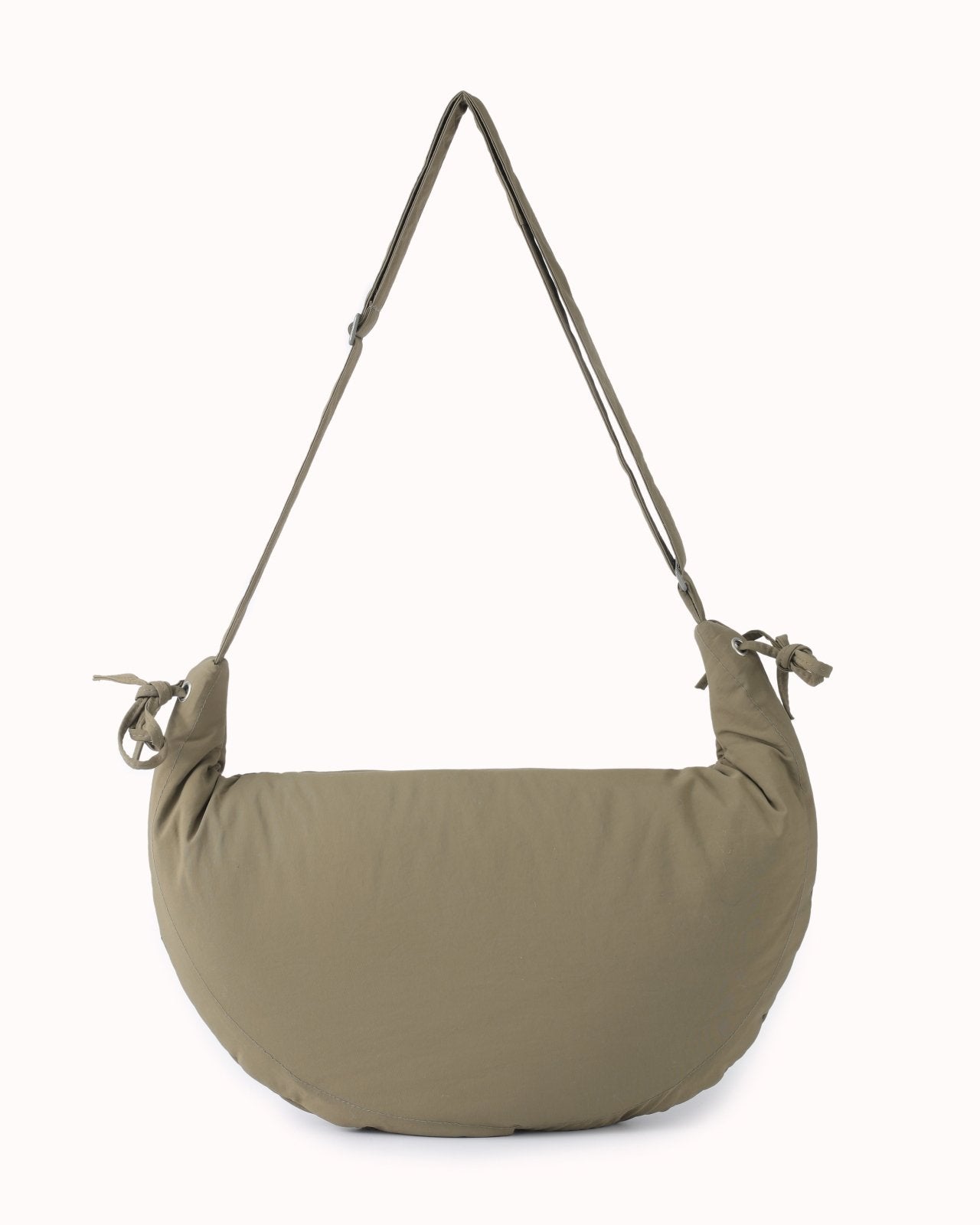 Khaki schoudertas met strik details - Nouka