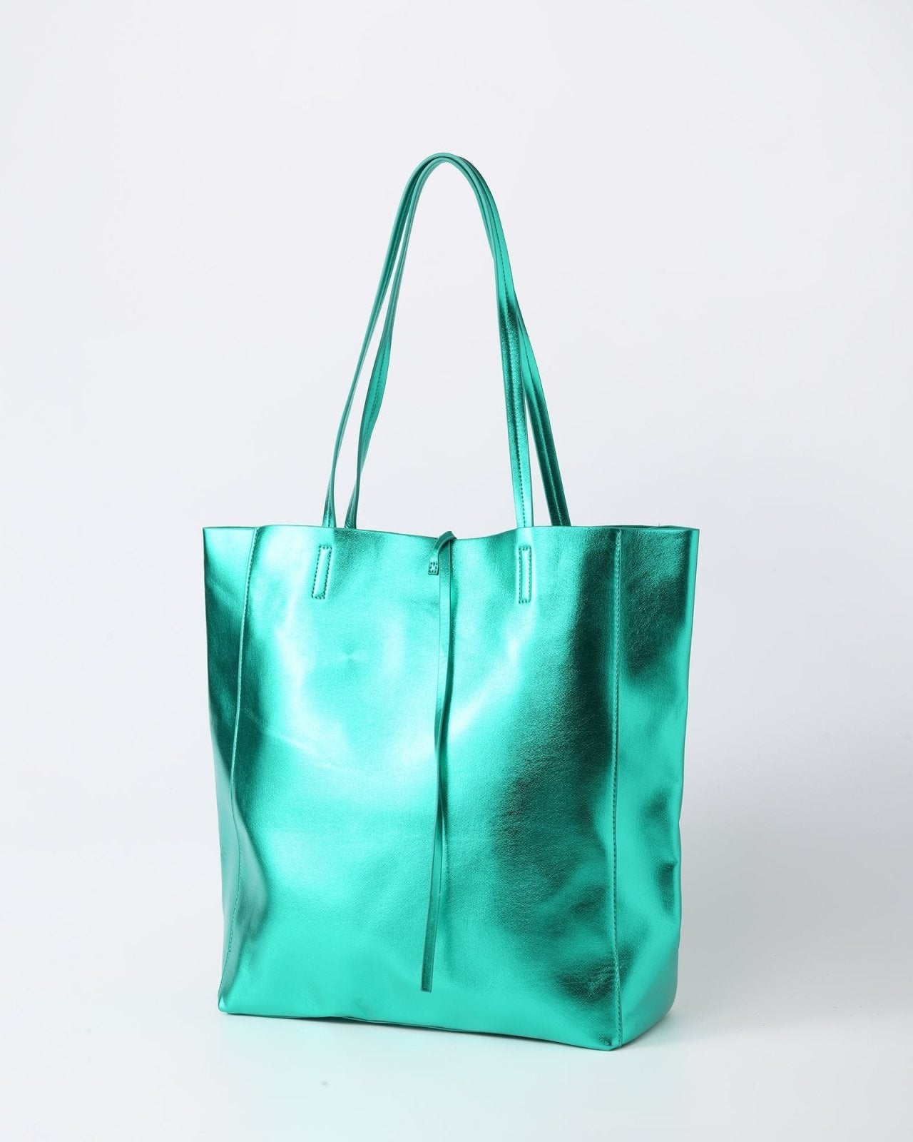 Metallic groene shopper - Nouka
