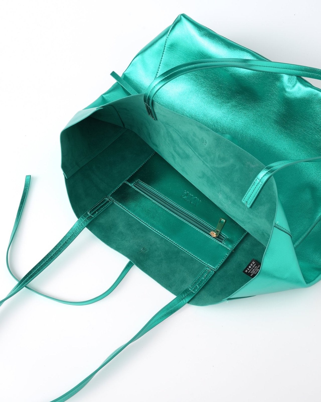 Metallic groene shopper - Nouka