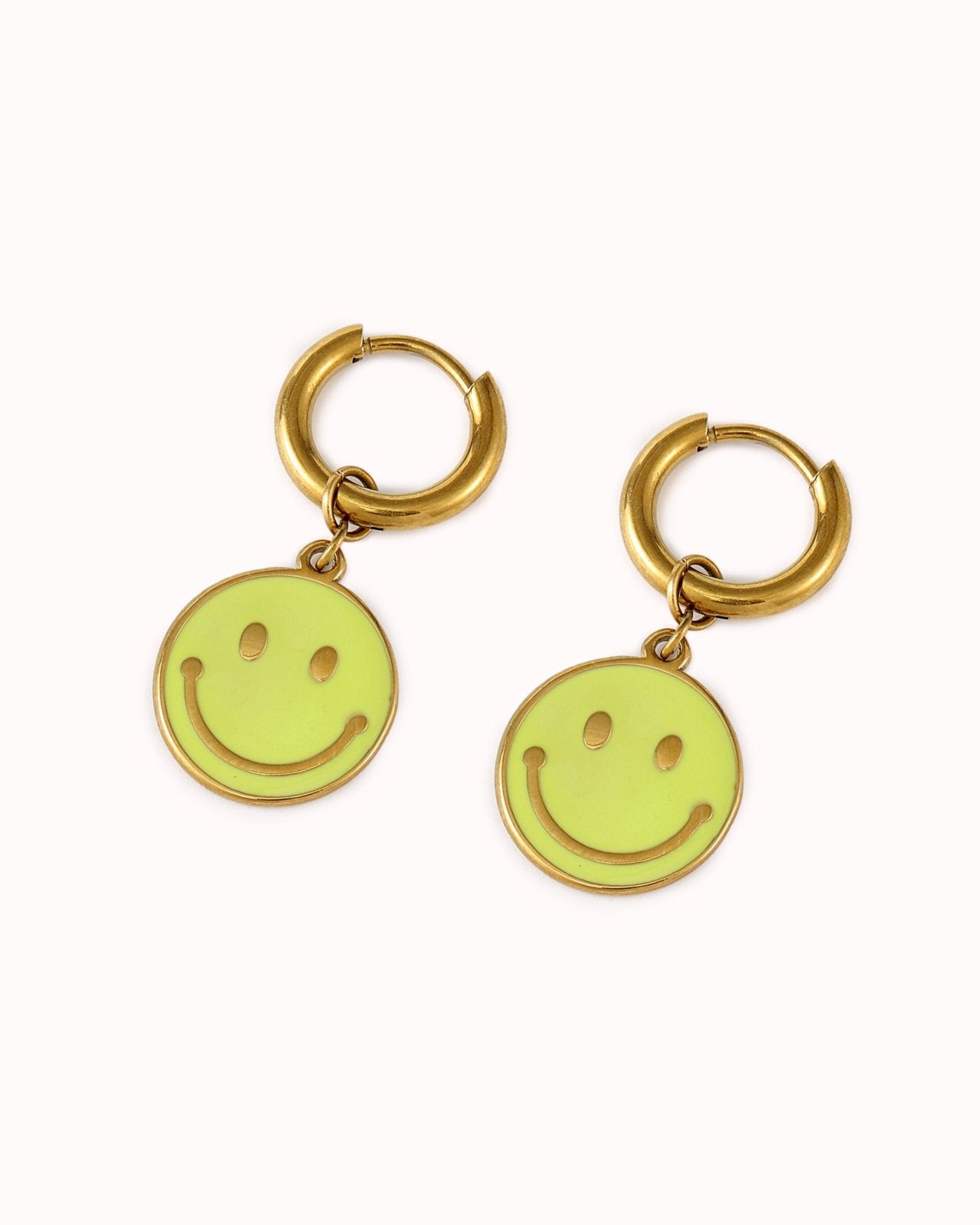 Oorbellen met smiley hanger - Nouka