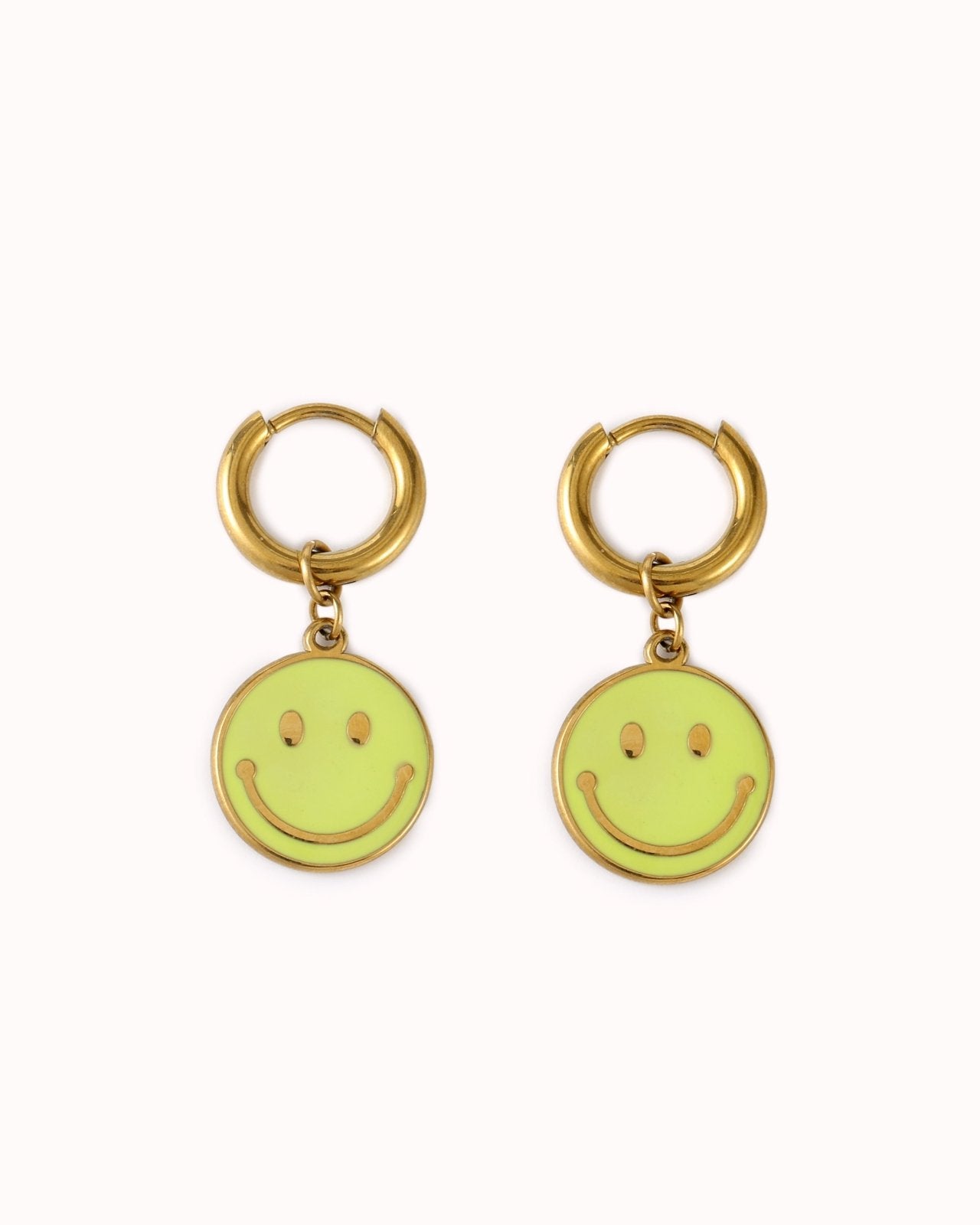 Oorbellen met smiley hanger - Nouka