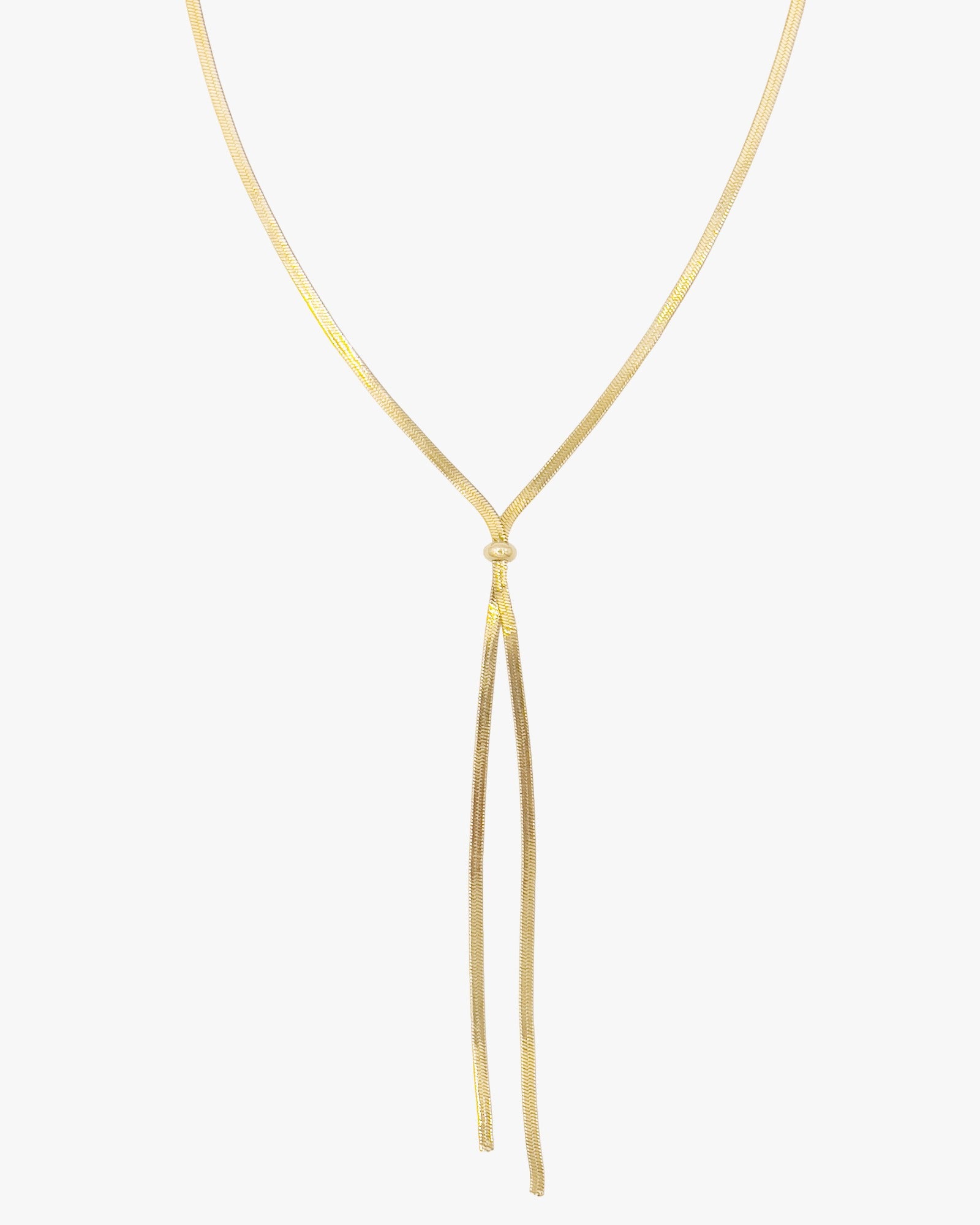 Extended Stay Y Necklace Gold