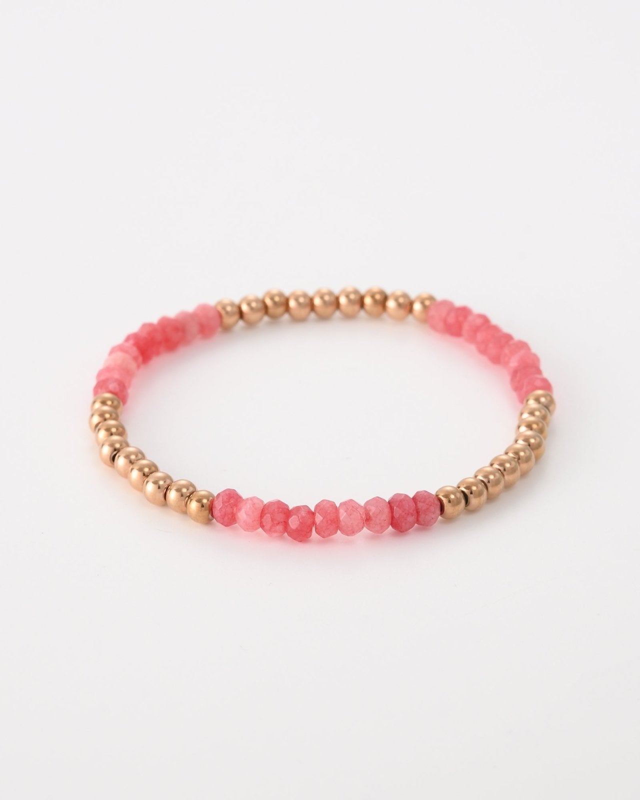 Armband met roze en rosekleurige kralen - Nouka