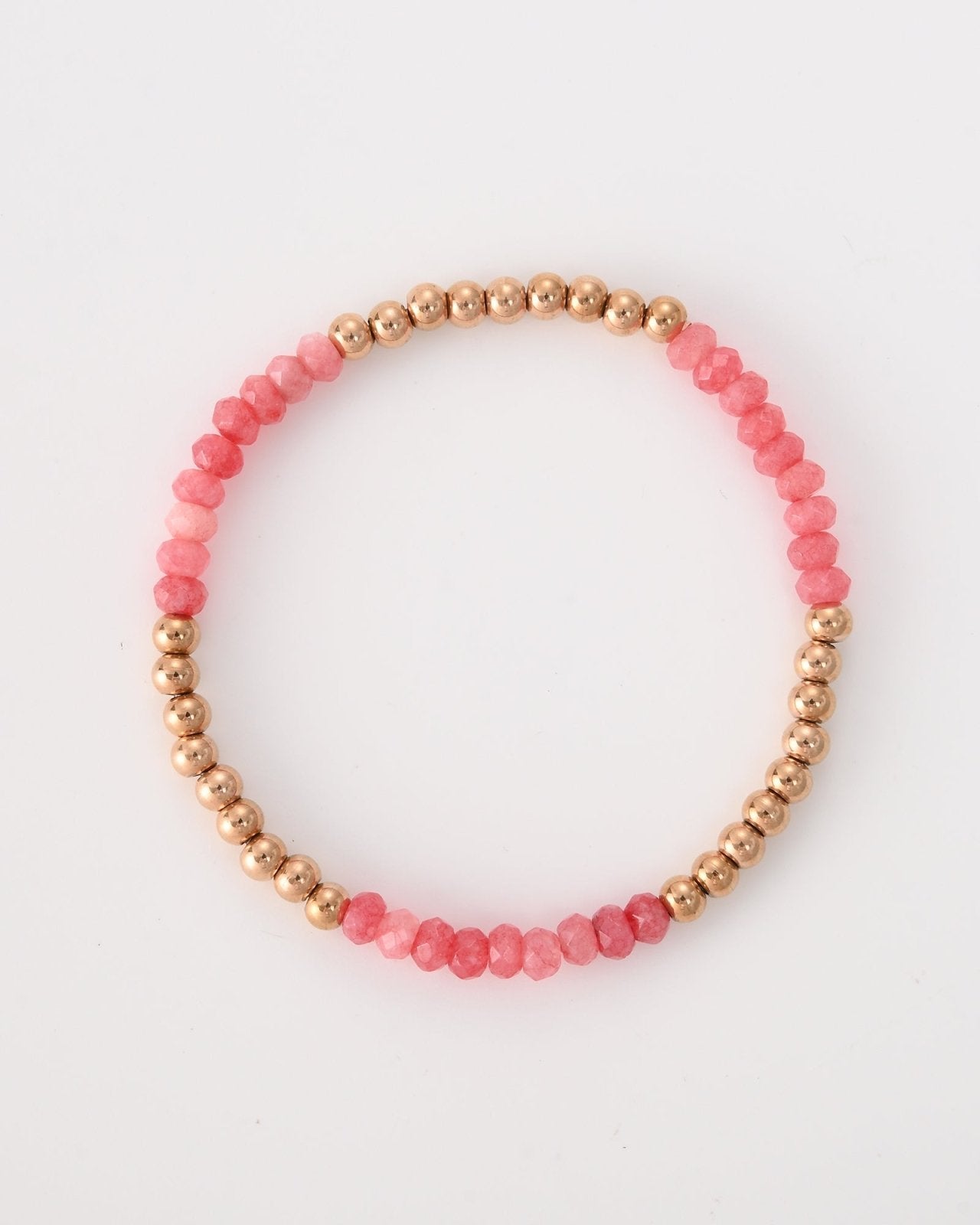 Armband met roze en rosekleurige kralen - Nouka