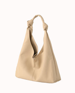 Beige handtas met knoopdetails - Nouka