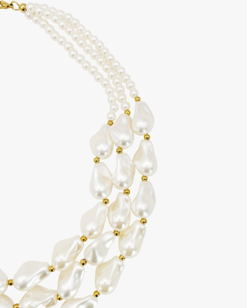 Champagne & Pearls Necklace - Nouka