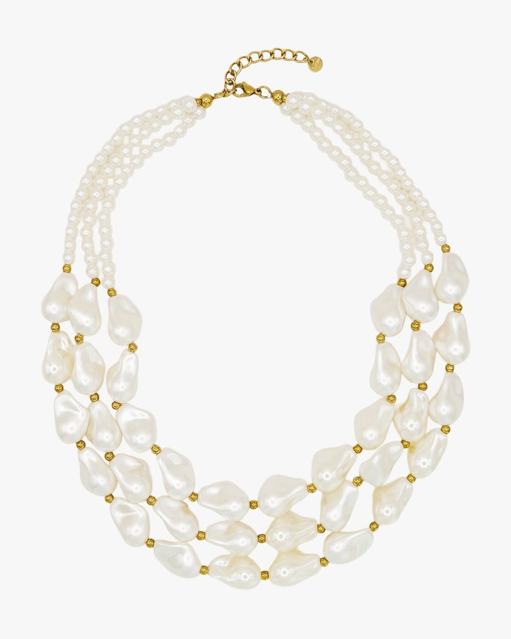 Champagne & Pearls Necklace - Nouka