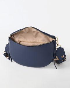 Donkerblauwe crossbody buideltas - Nouka