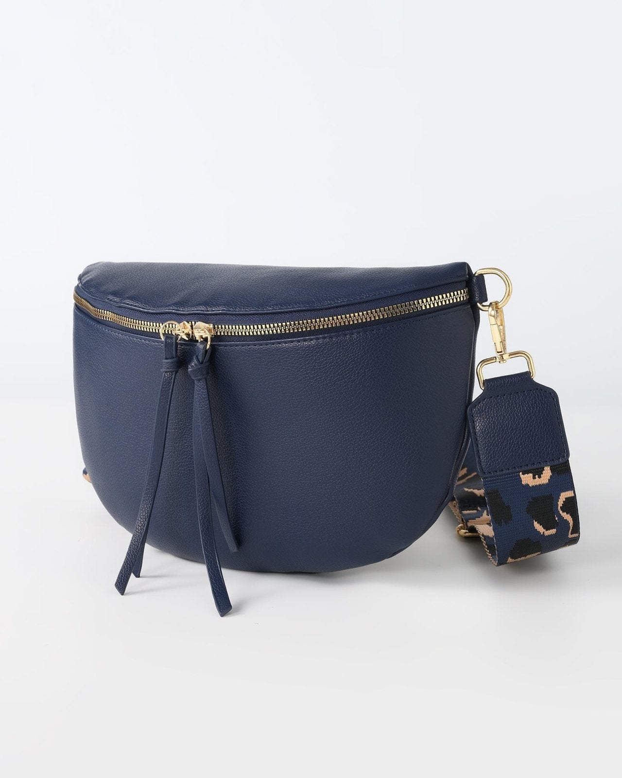 Donkerblauwe crossbody buideltas - Nouka