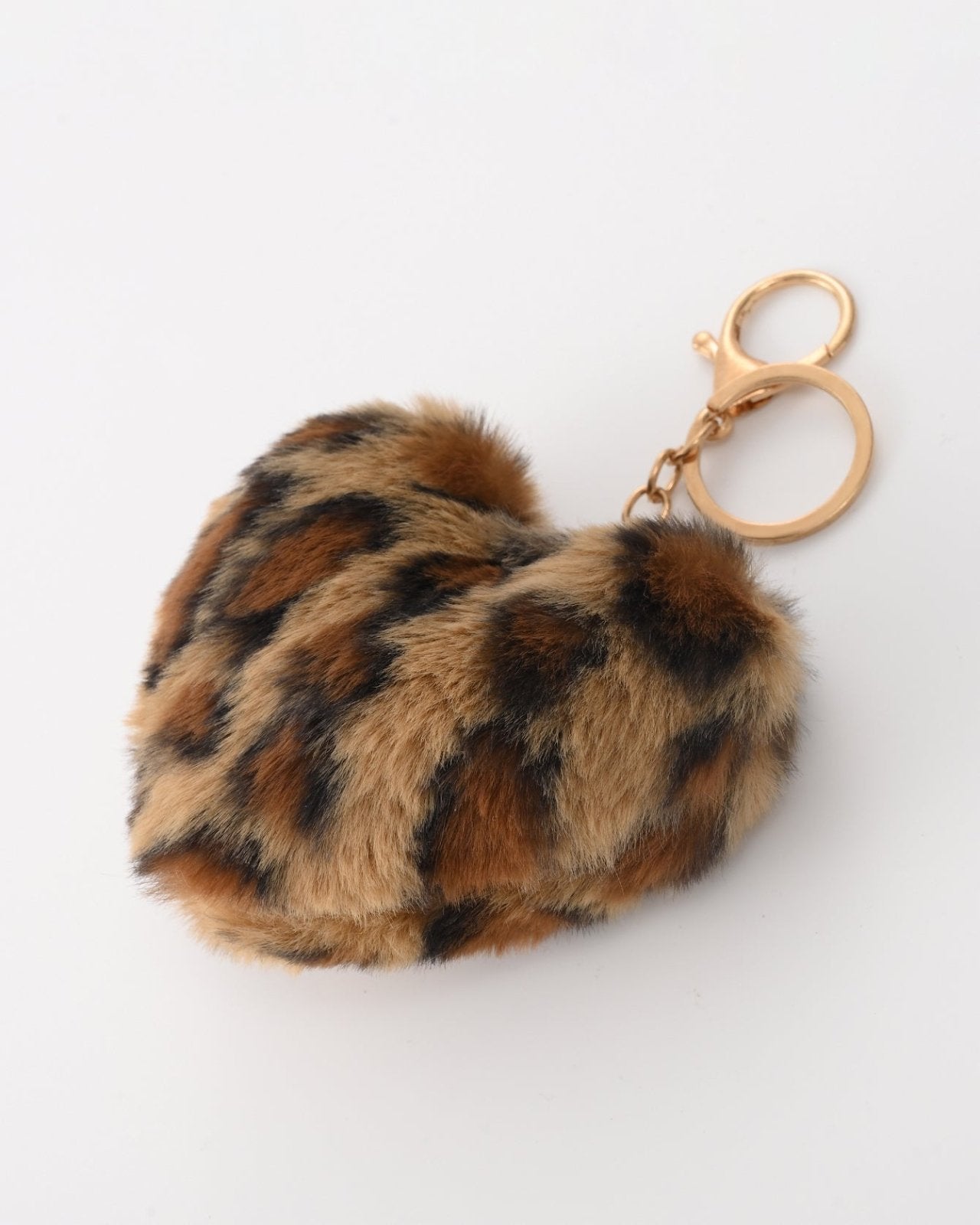 Fluffy panter hart sleutelhanger - Nouka