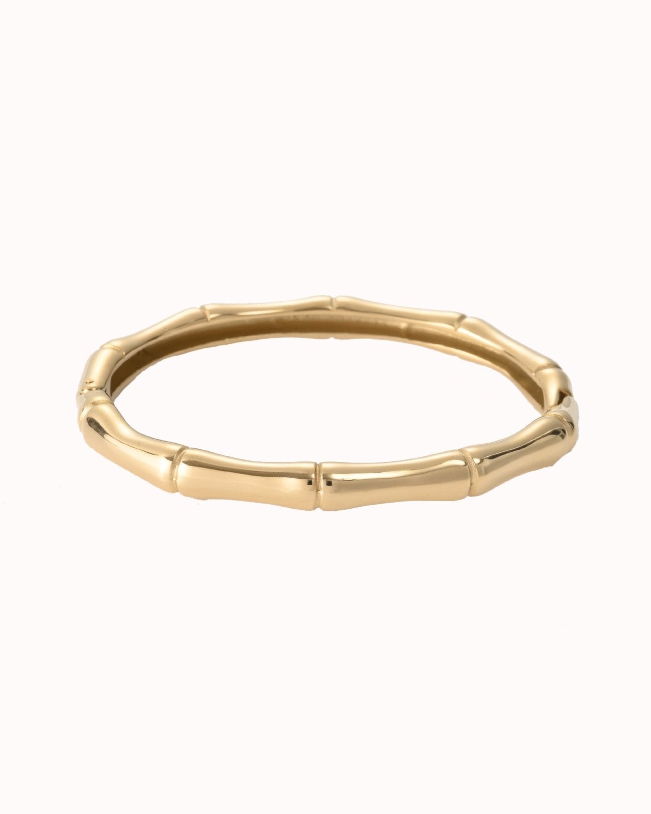 Goudkleurige bamboe bangle - Nouka