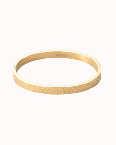 Goudkleurige bangle met panter print - Nouka