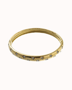 Goudkleurige bangle met sterren en steentjes - Nouka