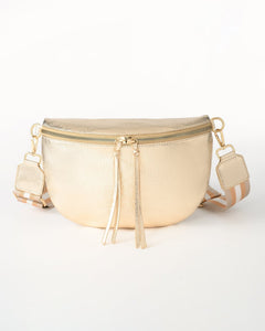 Goudkleurige crossbody buideltas - Nouka