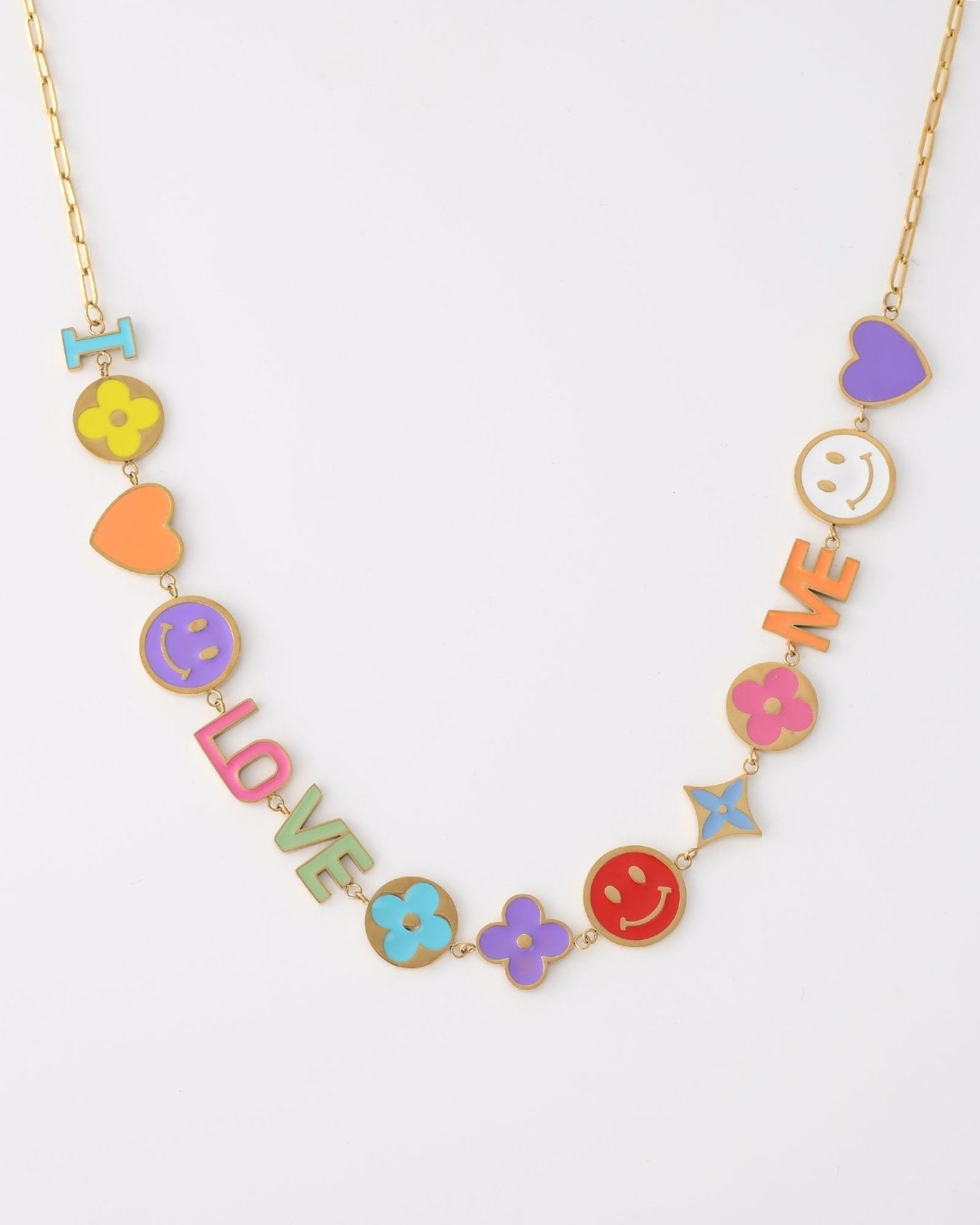 Goudkleurige ketting met 