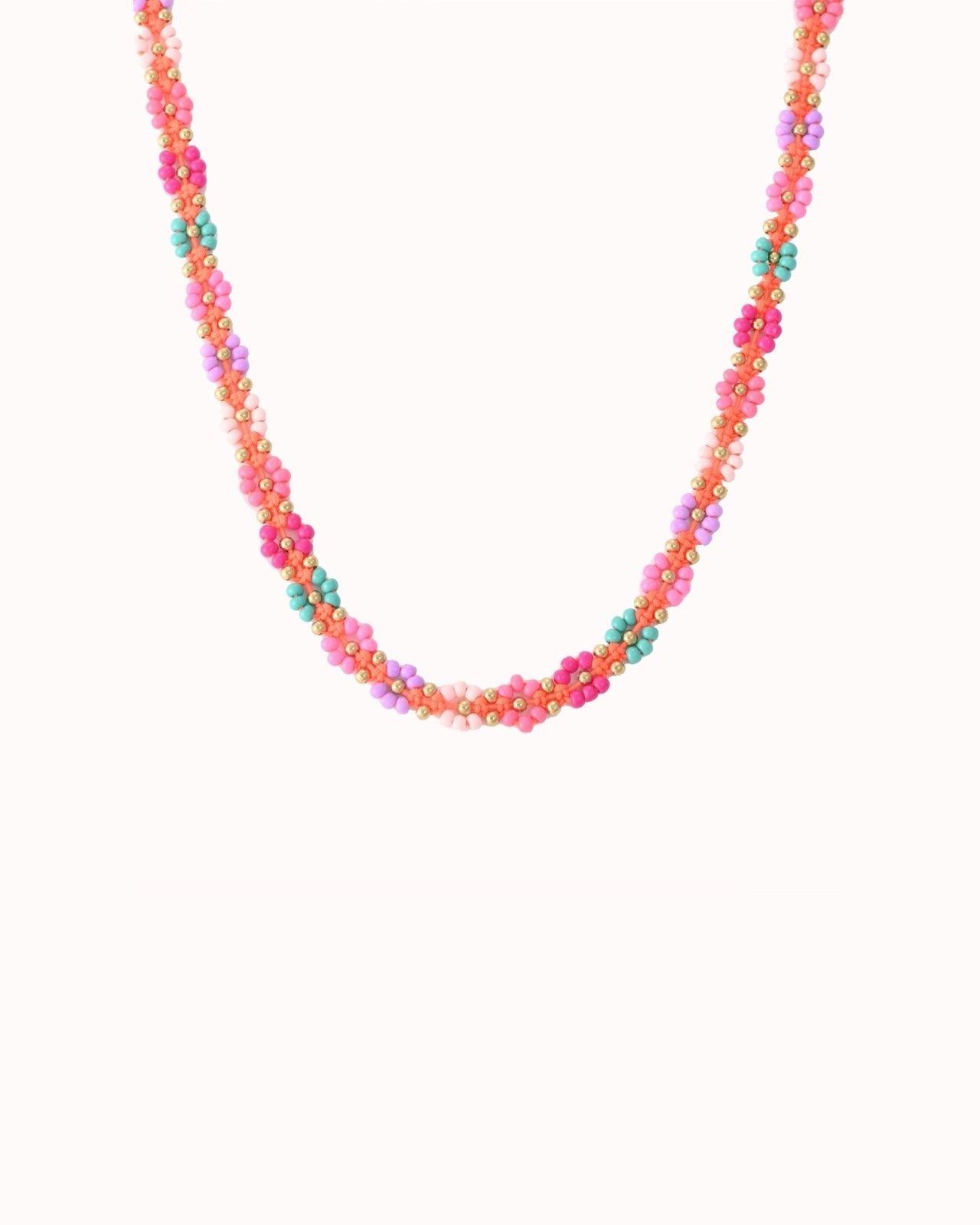 Ketting met multicolor bloemetjes - Nouka