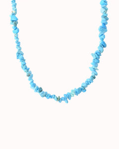 Ketting van turquoise steentjes - Nouka