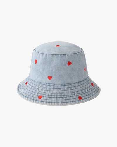 Good Times Hearts Hat Light Denim