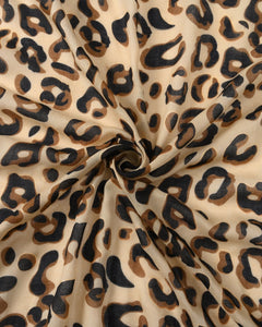Panter sjaal met multicolor rand - Nouka