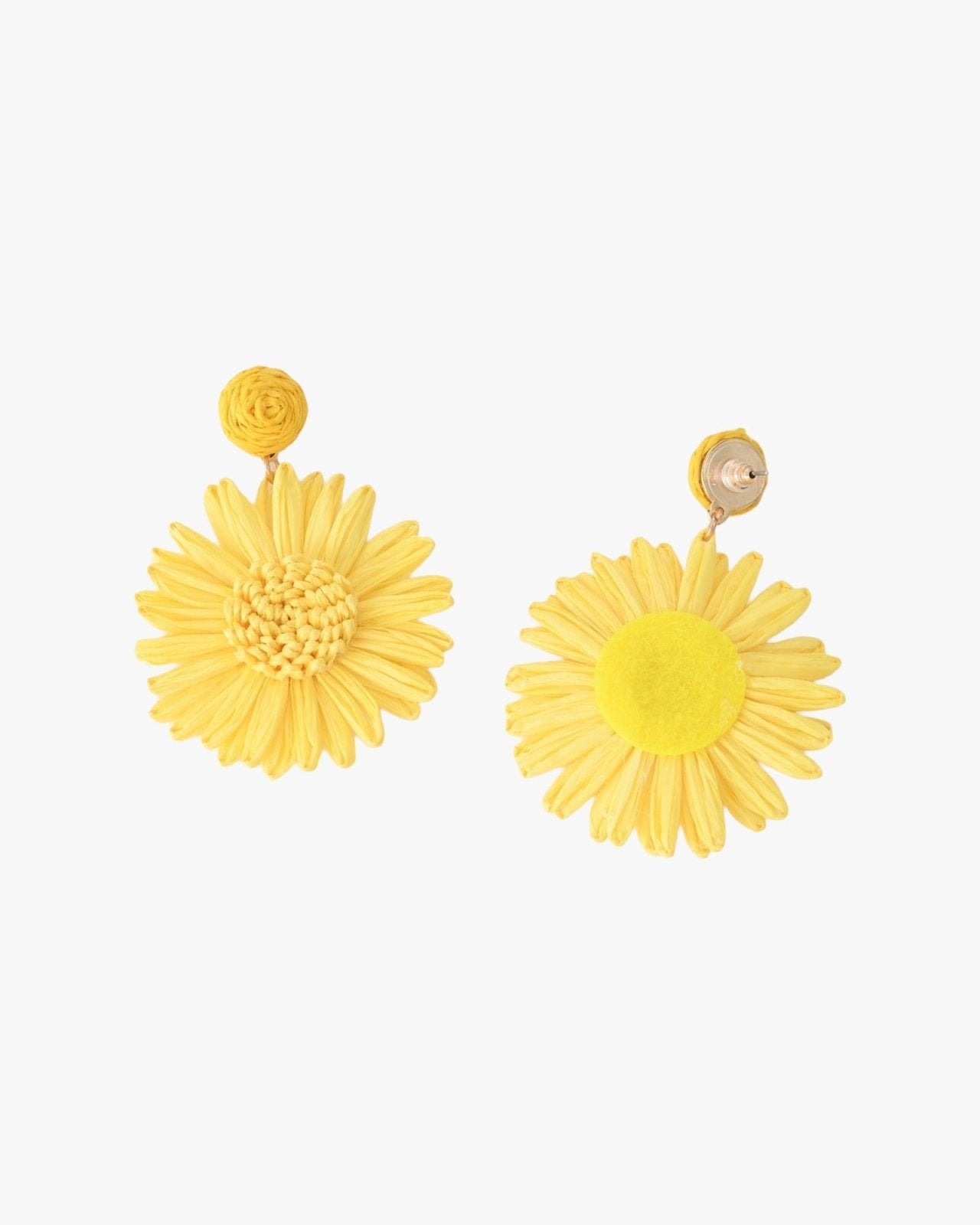 Vrolijke gele bloemen oorbellen - Nouka