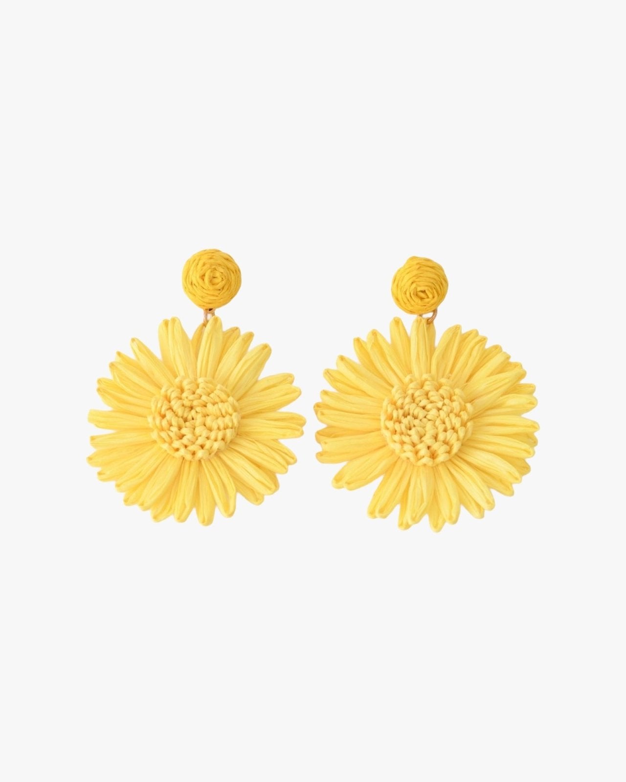 Vrolijke gele bloemen oorbellen - Nouka