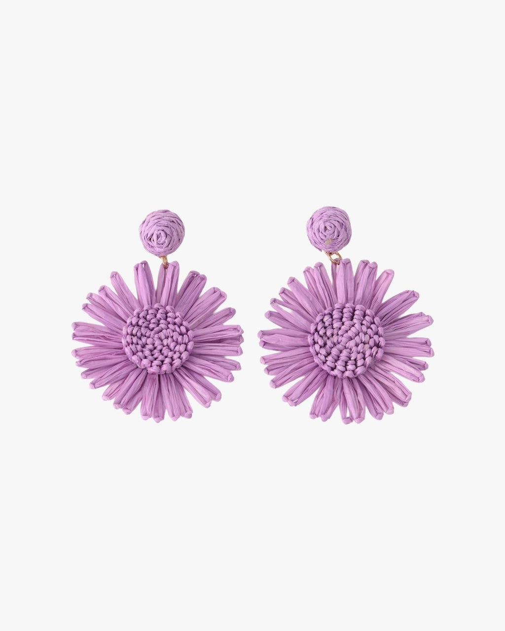 Vrolijke paarse bloemen oorbellen - Nouka