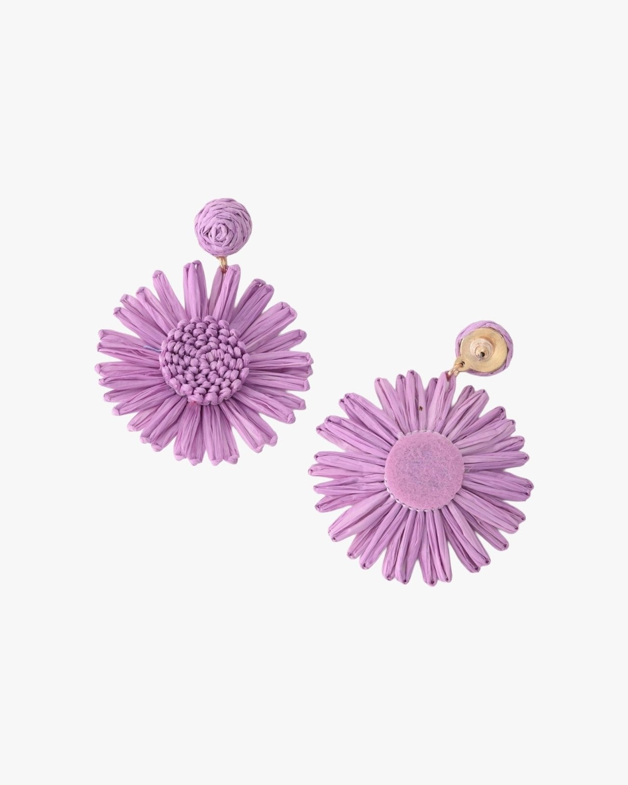 Vrolijke paarse bloemen oorbellen - Nouka