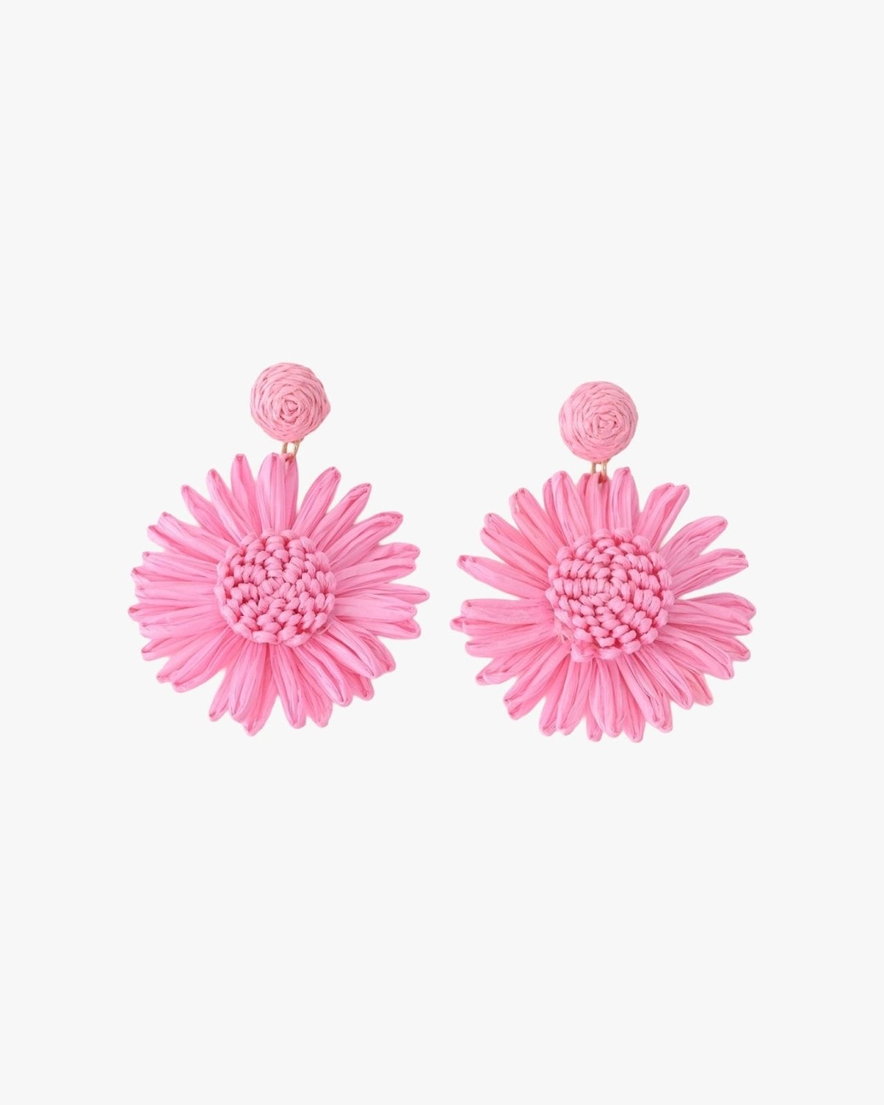 Vrolijke roze bloemen oorbellen - Nouka