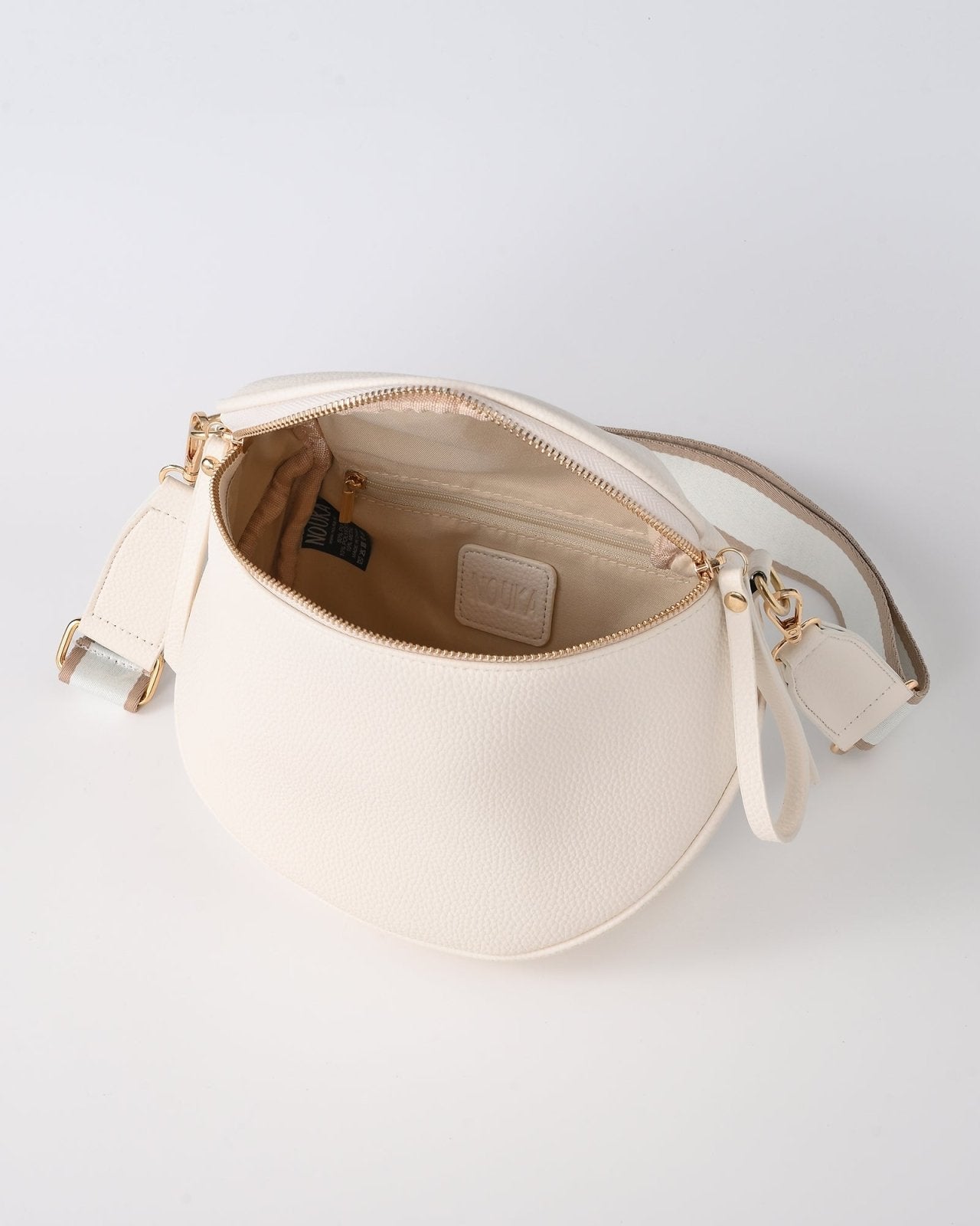 Witte crossbody buideltas - Nouka