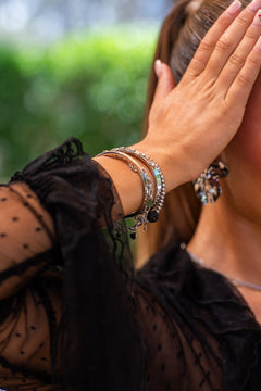 Zilverkleurige bangle - Nouka